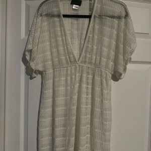 Jordan Taylor White Swim Coverup